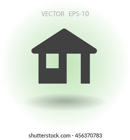 Icono plano del hogar