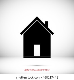 flat  icon of home