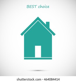 flat  icon of home