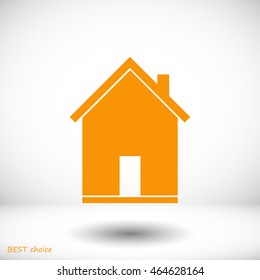 flat  icon of home