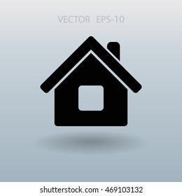 Icono plano del hogar