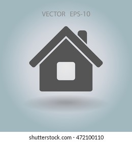 Icono plano del hogar