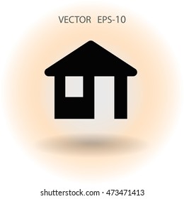 Icono plano del hogar