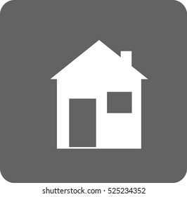 Flat icon of home