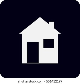 Flat icon of home