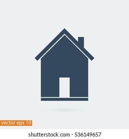 flat icon of home, vector best flat icon, EPS