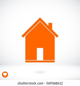 flat icon of home, vector best flat icon, EPS