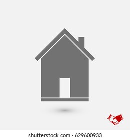 flat icon of home, vector best flat icon, EPS