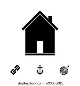 flat icon of home, vector best flat icon, EPS