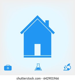flat icon of home, vector best flat icon, EPS
