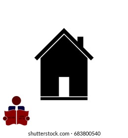 flat icon of home, vector best flat icon, EPS