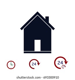 flat icon of home, vector best flat icon, EPS
