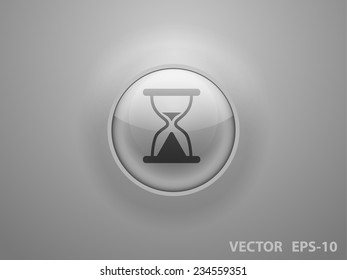 Icono plano del reloj de arena