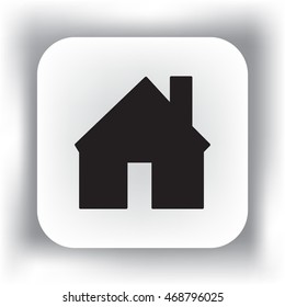 Flat icon. House.