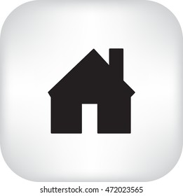 Flat icon. House.