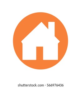 Flat icon. House.