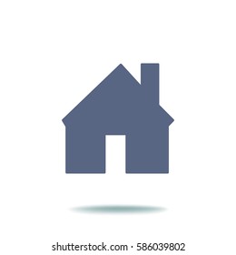Flat icon. House.