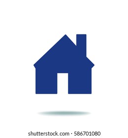 Flat icon. House.