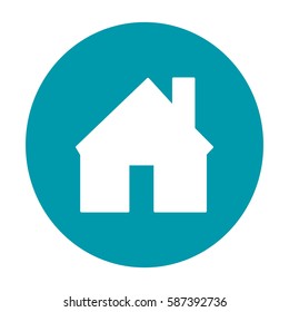 Flat icon. House.