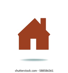 Flat icon. House.