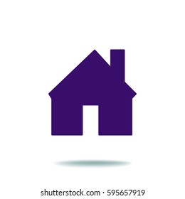 Flat icon. House.