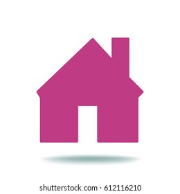 Flat icon. House.
