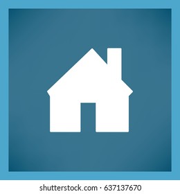 Flat icon. House.