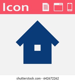 flat icon of house