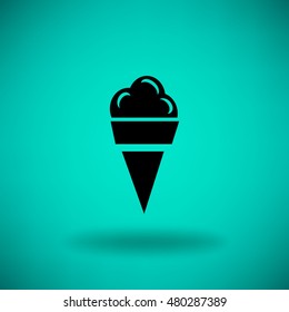 Flat icon. Ice cream.