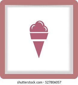Flat icon. Ice cream.