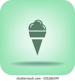 Flat icon. Ice cream.