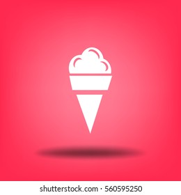 Flat icon. Ice cream.