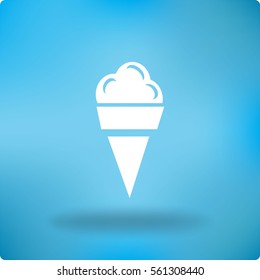 Flat icon. Ice cream.