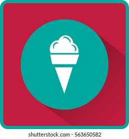 Flat icon. Ice cream.