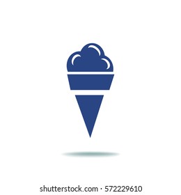 Flat icon. Ice cream.