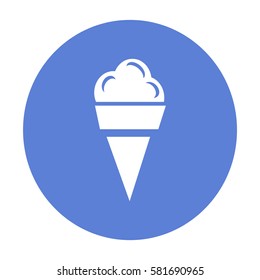Flat icon. Ice cream.