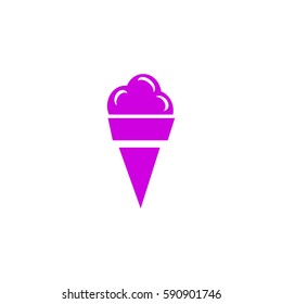 Flaches Symbol. Eis.