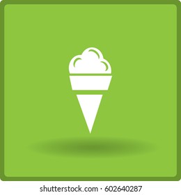 Flat icon. Ice cream.