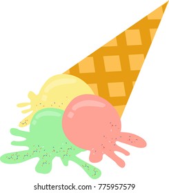 flat icon ice cream