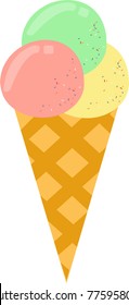 flat icon ice cream