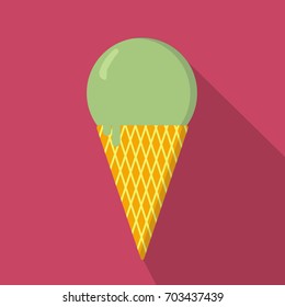 Flat Icon Ice-cream