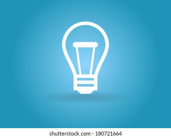 Flat icon of idea