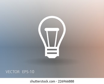 Flat icon of idea