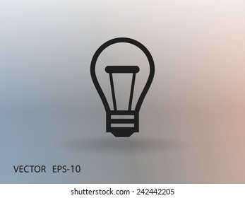 Flat icon of idea