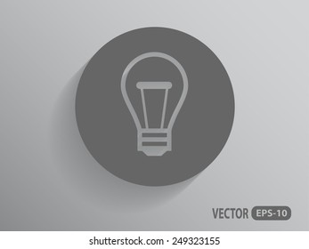 Flat icon of idea