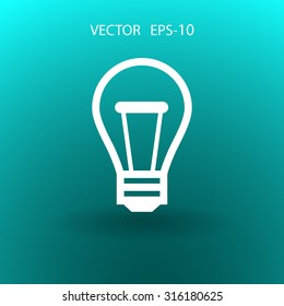 Flat icon of idea