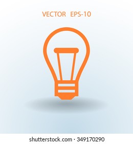 Flat icon of idea