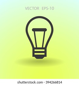 Flat icon of idea