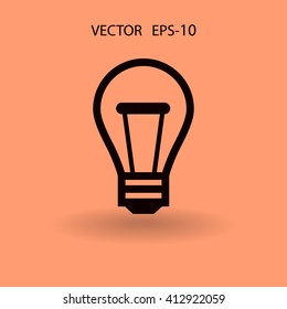 Flat icon of idea