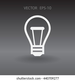 Flat icon of idea